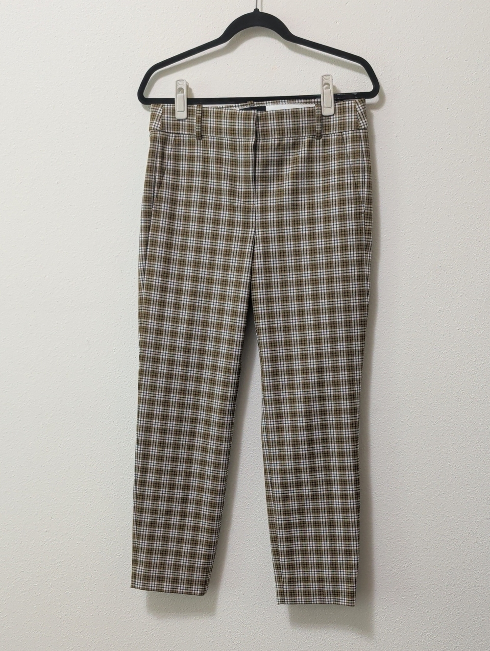 J. Crew Brown Plaid Chinos